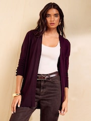 Vinete Purple - Cardigan lung Friends Like These - Imaginea 1 din 4