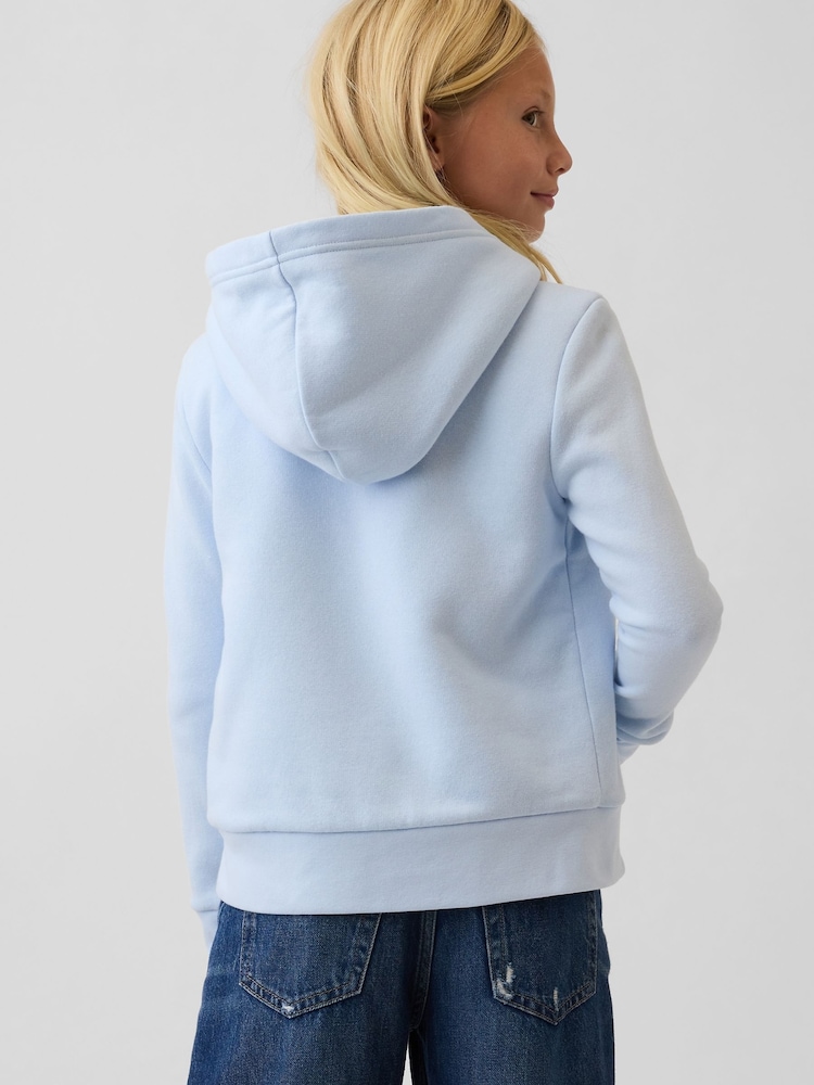 Modré srdce - Gap Sherpa-Lined Logo Zip-Up Hoodie (4-13yrs) - Obrázek 2 z 3