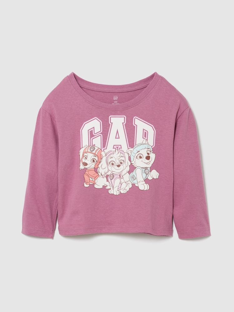 Gap Pink Paw Patrol Logo Long Sleeve T-Shirt (6mths-5yrs) - Image 1 of 3 Gap Pink Paw Patrol Logo Long Sleeve T-Shirt (6mths-5yrs) - Image 1 of 3