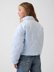 Gap Blue Relaxed Quilted Puffer Coat (4-13yrs) - Image 2 of 5