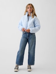 Gap Blue Relaxed Quilted Puffer Coat (4-13yrs) - Image 3 of 5
