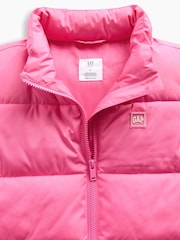 Gap Pink Relaxed Puffer Vest (4-13yrs) - Image 5 of 5