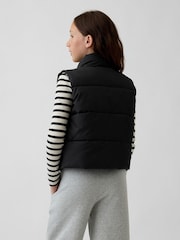 Gap Black Relaxed Puffer Vest (4-13yrs) - Image 2 of 5