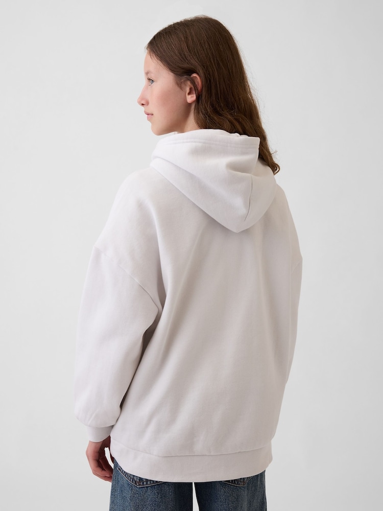 Balts - Gap Vintage Soft Oversized Hello Kitty Hoodie (4-13yrs) - Attēls 2 no 4
