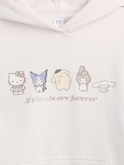 Balts - Gap Vintage Soft Oversized Hello Kitty Hoodie (4-13yrs) - Attēls 4 no 4