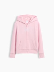 Růžová s motýly - Gap Sherpa-Lined Logo Zip-Up Hoodie (4-13yrs) - Obrázek 1 z 3