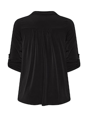 Evans Black Collared Jersey Shirt - Image 6 of 6