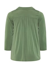 Evans Green Collared Jersey Shirt - Image 6 of 6