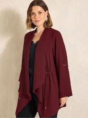 Evans Red Lightweight Waterfall Jacket - Image 1 of 6