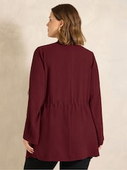 Evans Red Lightweight Waterfall Jacket - Image 3 of 6