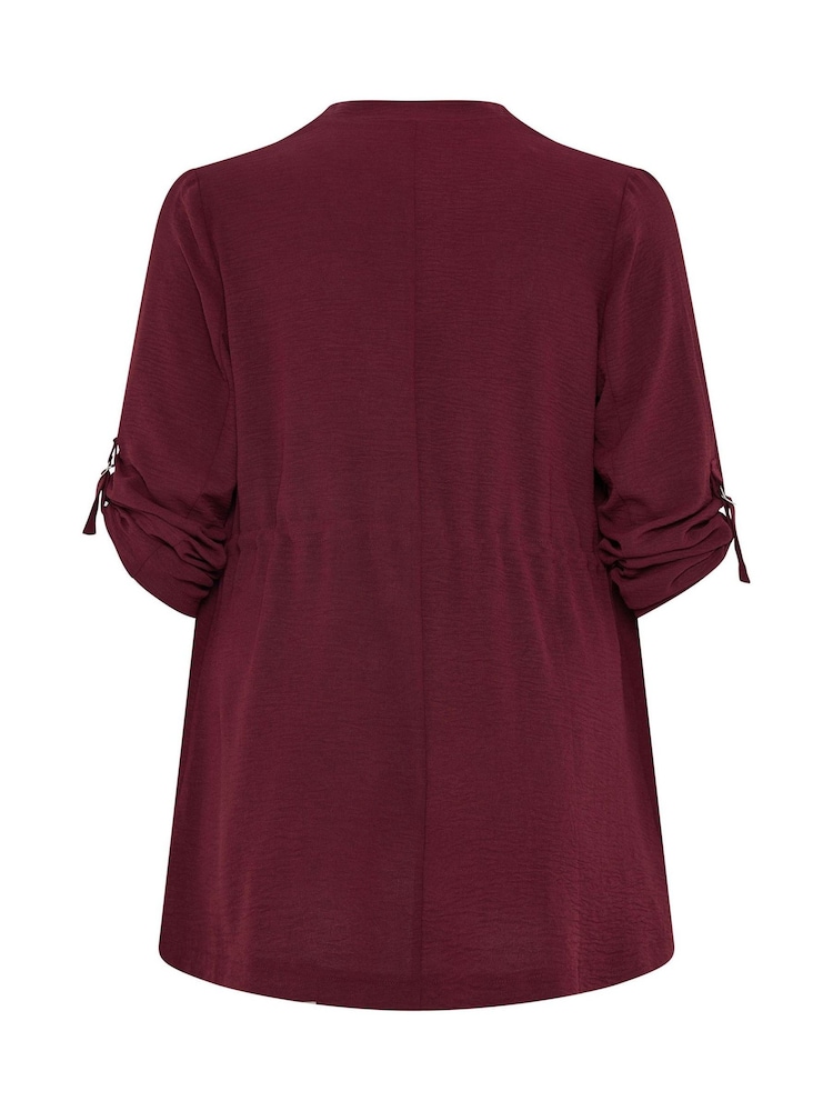 Evans Red Lightweight Waterfall Jacket - Image 6 of 6 Evans Red Lightweight Waterfall Jacket - Image 6 of 6
