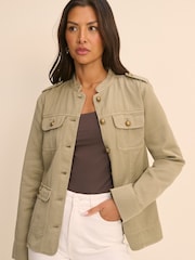 Nobodys Child Green Zana Military Jacket - Image 1 of 5