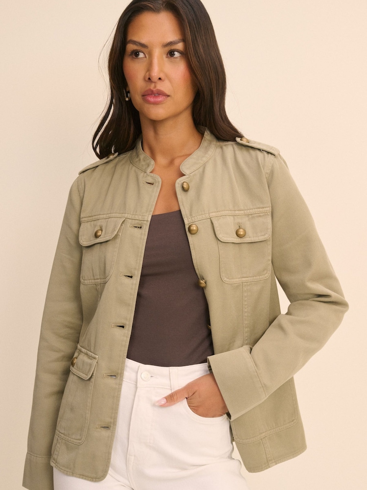 Nobodys Child Green Zana Military Jacket - Image 1 of 5