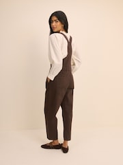 Nobodys Child Brown Denim Dungarees - Image 3 of 5