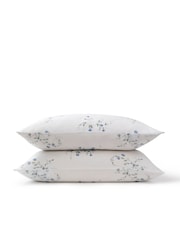 Christy Blue Forget Me Not Cotton Sateen Pillowcase Pair - Image 3 of 3