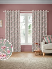 Cath Kidston Sage Green Friendship Gardens Made to Measure 100% Cotton Curtain - Image 1 of 9