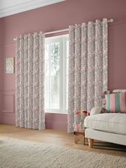 Cath Kidston Sage Green Friendship Gardens Made to Measure 100% Cotton Curtain - Image 2 of 9