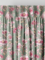 Cath Kidston Sage Green Friendship Gardens Made to Measure 100% Cotton Curtain - Image 5 of 9