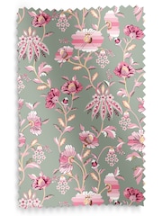 Cath Kidston Sage Green Friendship Gardens Made to Measure 100% Cotton Curtain - Image 9 of 9