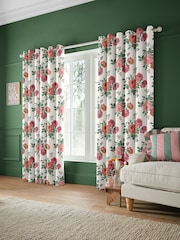Cath Kidston Pink Blooms Archive Rose Made to Measure Curtains - Image 2 of 9