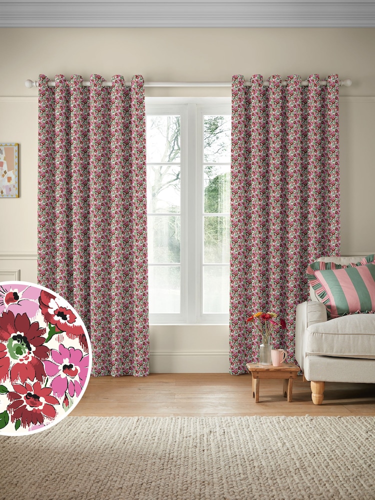 Cath Kidston Red Archive Ditsy Made to Measure Curtains - Image 1 of 9