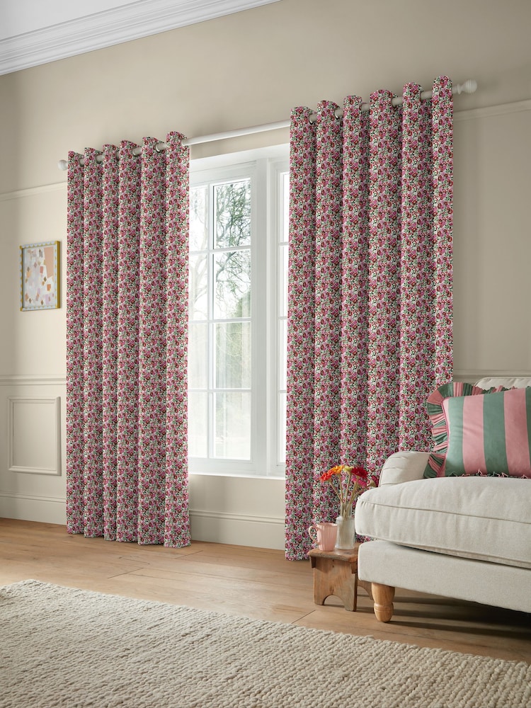 Cath Kidston Red Archive Ditsy Made to Measure Curtains - Image 2 of 9