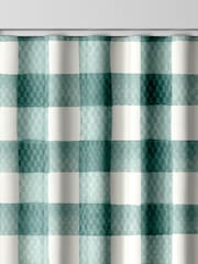 Cath Kidston Green Hand Painted Gingham Made to Measure 100% Cotton Curtain - Image 8 of 9