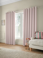 Cath Kidston Pink Canopy Stripe Made to Measure 100% Cotton Curtain - Image 2 of 9