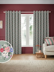 Cath Kidston Sage Green Clifton Floral Made To Measure 100% Cotton Curtain - Image 1 of 9