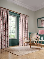 Cath Kidston Pink/Red Buds Made to Measure 100% Cotton Curtain - Image 2 of 9
