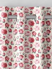Cath Kidston Pink/Red Buds Made to Measure 100% Cotton Curtain - Image 7 of 9