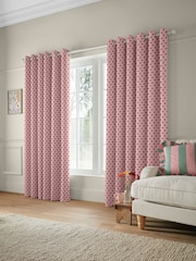 Cath Kidston Pink Button Spot Made to Measure 100% Cotton Curtain - Image 2 of 9