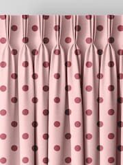 Cath Kidston Pink Button Spot Made to Measure 100% Cotton Curtain - Image 5 of 9