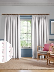 Cath Kidston Cream Ticking Vine Made To Measure 100% Cotton Curtain - Image 1 of 9
