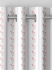 Cath Kidston Cream Ticking Vine Made To Measure 100% Cotton Curtain - Image 7 of 9