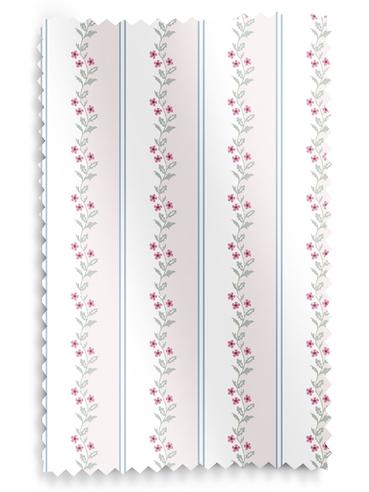 Cath Kidston Cream Ticking Vine Made To Measure 100% Cotton Curtain - Image 9 of 9