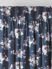 Cath Kidston Navy Blue Clifton Floral Made to Measure 100% Cotton Curtain - Image 3 of 9