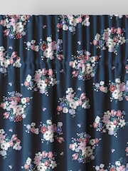 Cath Kidston Navy Blue Clifton Floral Made to Measure 100% Cotton Curtain - Image 4 of 9