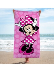 Disney Pink Minnie Mouse Cheery Beach Towel - Image 1 of 3