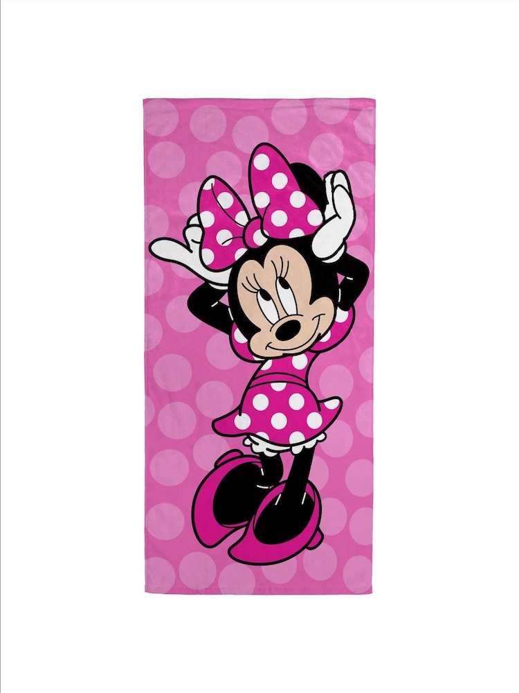 Disney Pink Minnie Mouse Cheery Beach Towel - Image 2 of 3