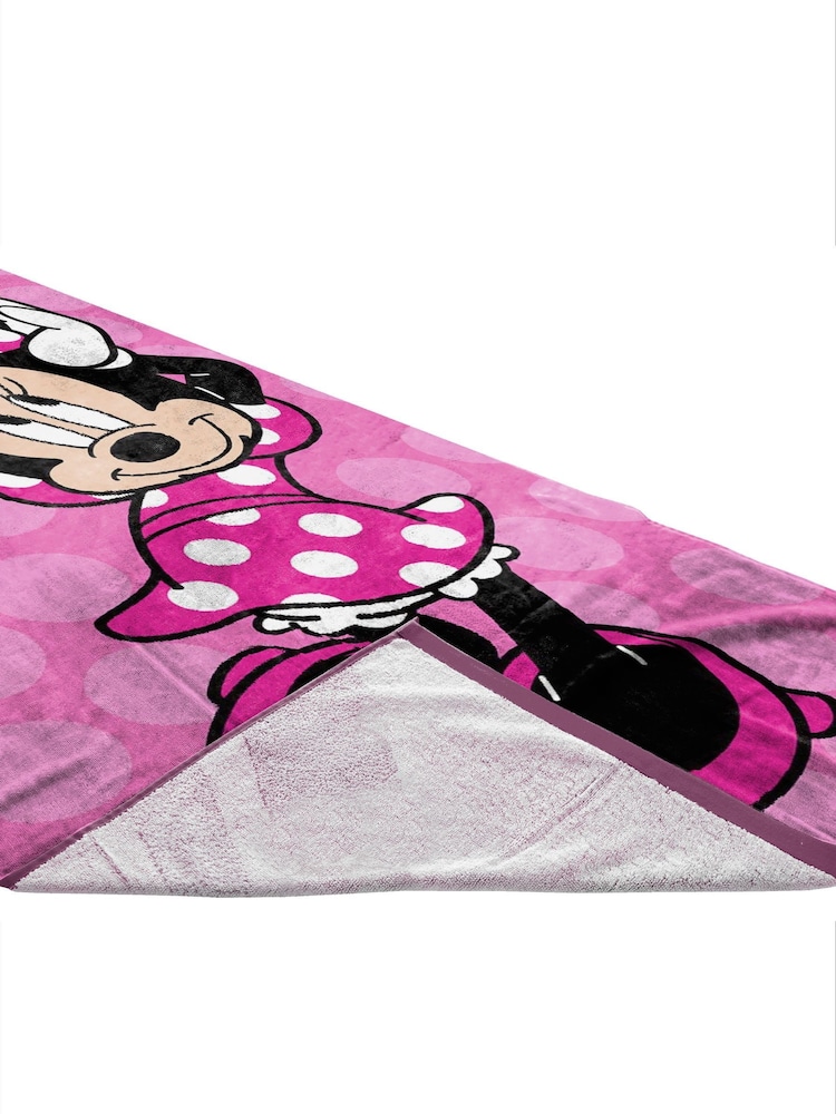 Disney Pink Minnie Mouse Cheery Beach Towel - Image 3 of 3