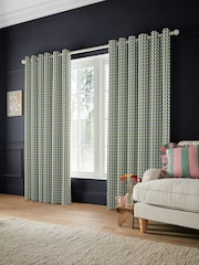 Cath Kidston Green Cath Check Made to Measure 100% Cotton Curtain - Image 2 of 9