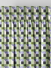 Cath Kidston Green Cath Check Made to Measure 100% Cotton Curtain - Image 3 of 9