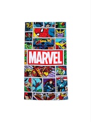 Avengers Multicolor Vintage Comic Beach Towel - Image 1 of 6