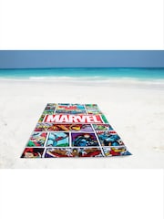 Avengers Multicolor Vintage Comic Beach Towel - Image 4 of 6