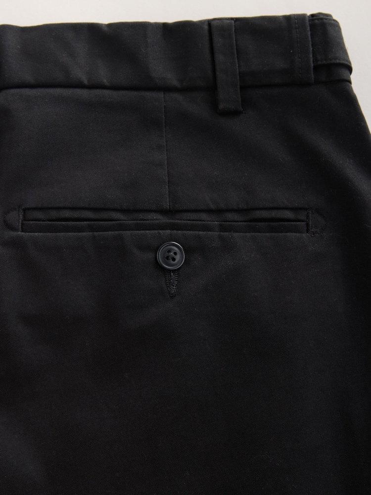 Negro - Corte slim - Pantalones chinos de mezcla de algodón Supima Signature - Imagen 18 de 18