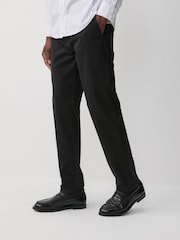 Negro - Corte slim - Pantalones chinos de mezcla de algodón Supima Signature - Imagen 3 de 18