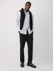 Negro - Corte slim - Pantalones chinos de mezcla de algodón Supima Signature - Imagen 5 de 18