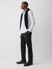 Negro - Corte slim - Pantalones chinos de mezcla de algodón Supima Signature - Imagen 6 de 18