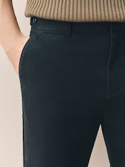 Negro - Corte slim - Pantalones chinos de mezcla de algodón Supima Signature - Imagen 9 de 18